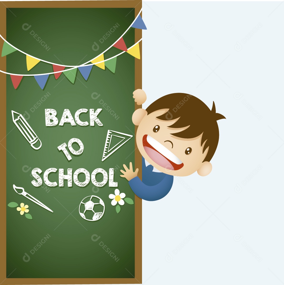 Volta as Aulas Ilustração Vetor EPS