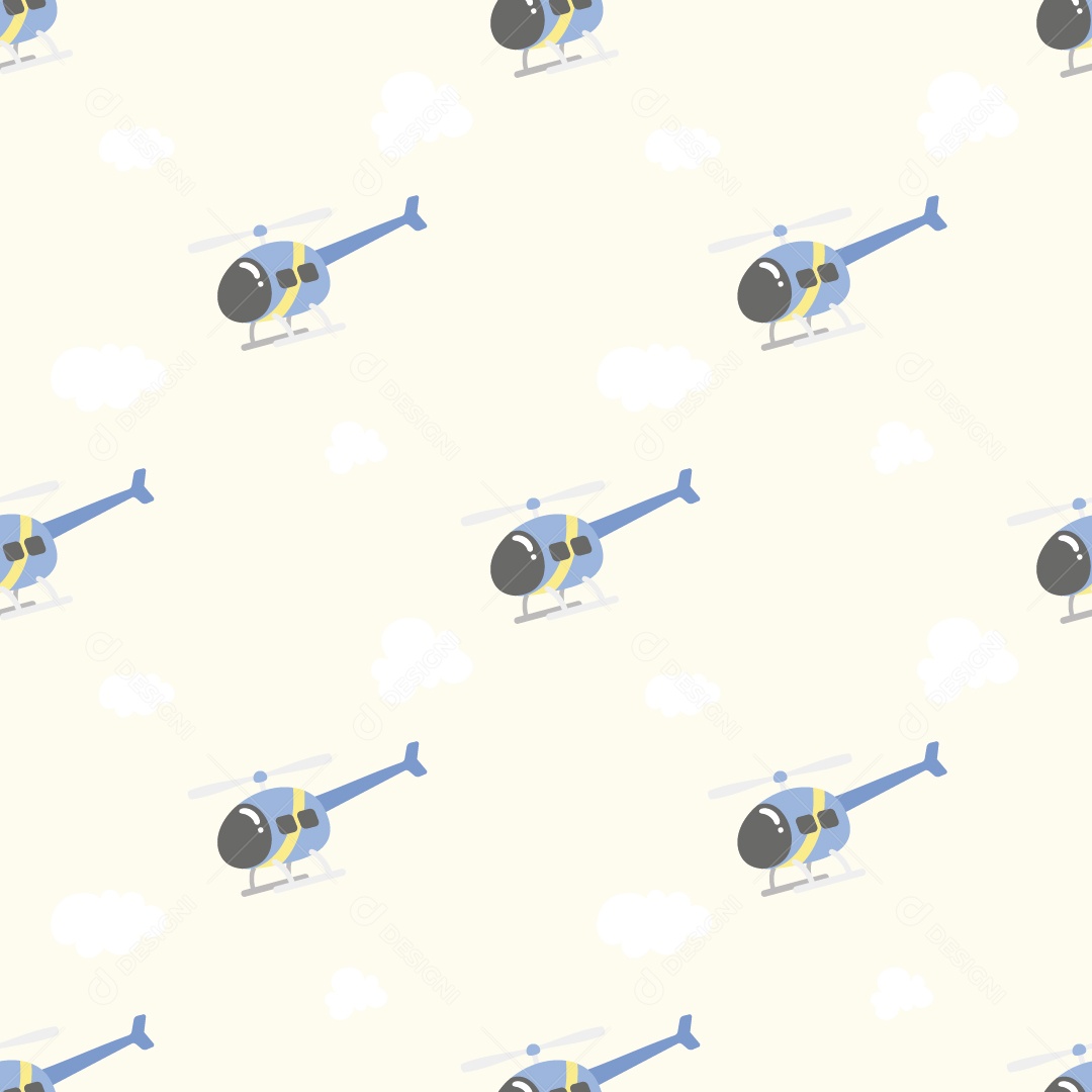 Padrão de helicópteros Ilustração Vetor EPS