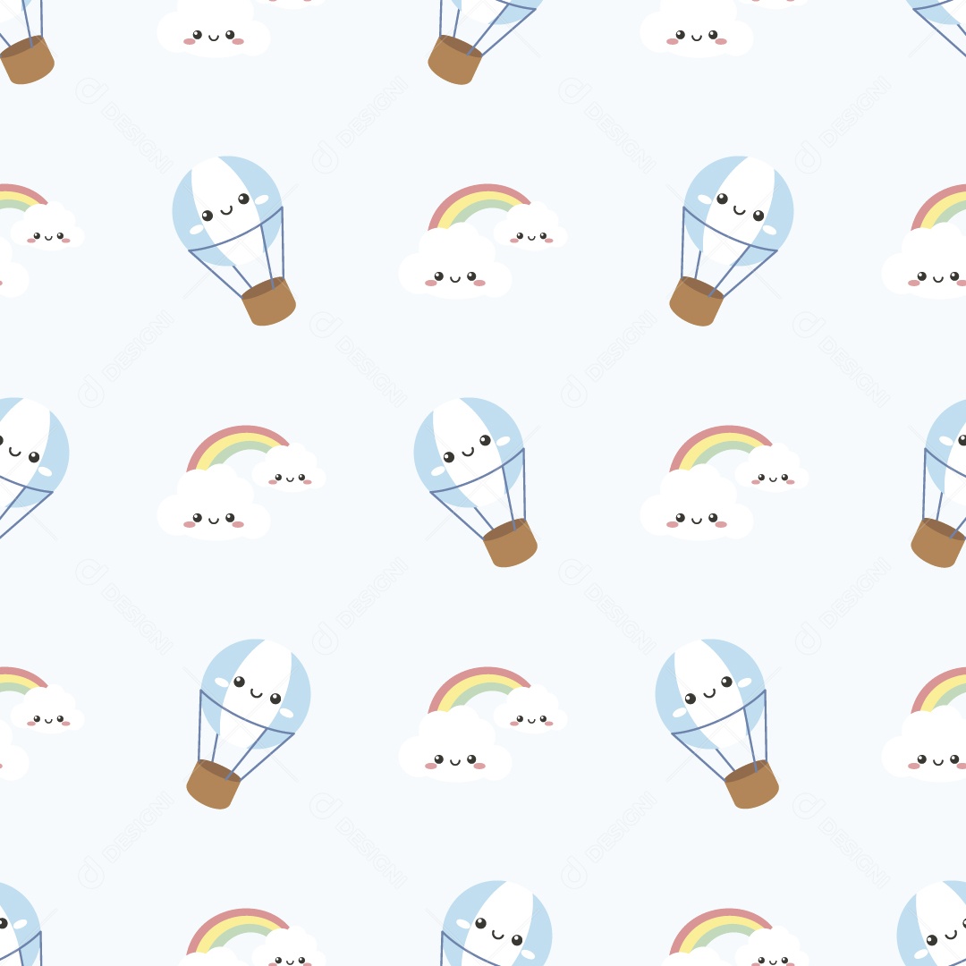 Padrão de Balões Ilustração Vetor EPS