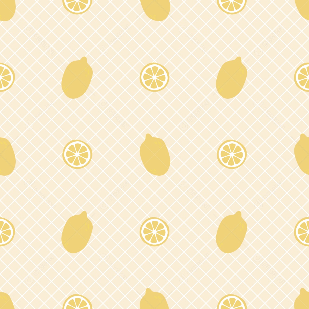 Padrão de Limões Ilustração Vetor EPS