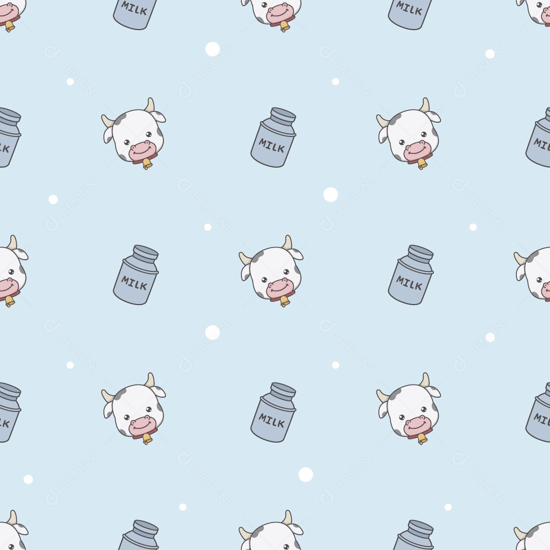 Padrão de Leite Ilustração Vetor EPS