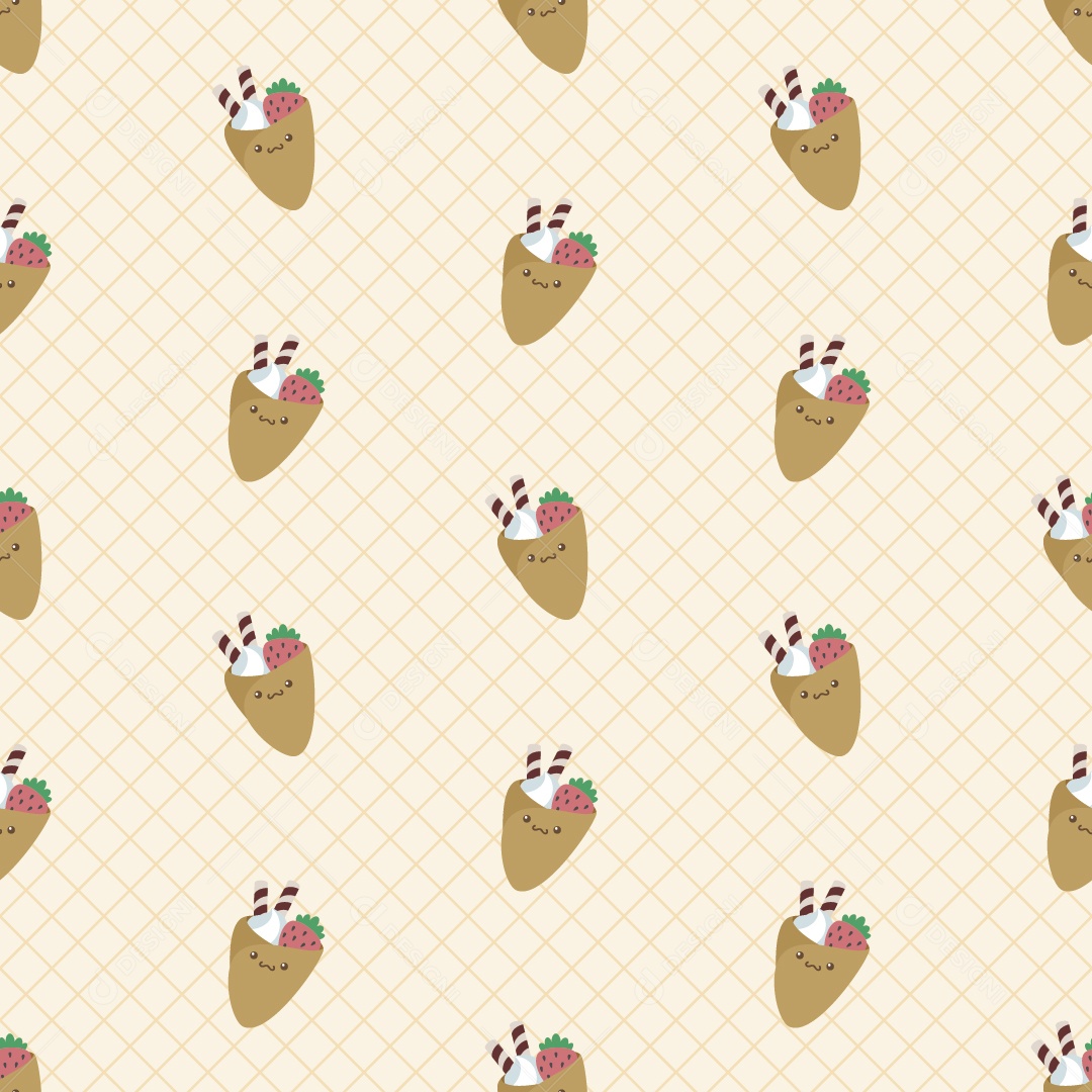 Padrão de Sorvete Ilustração Vetor EPS