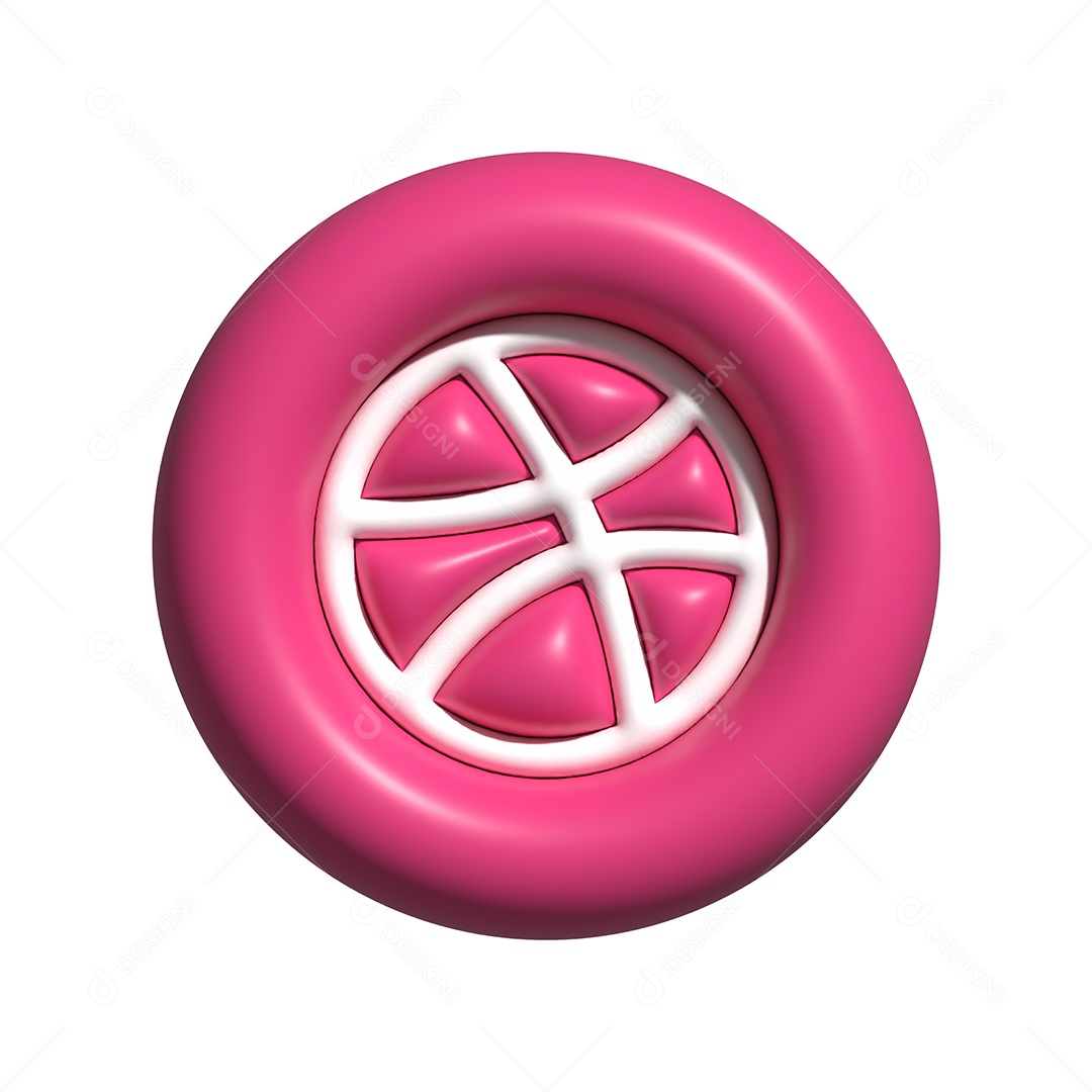 Logo de Dribbble Ilustração Vetor EPS