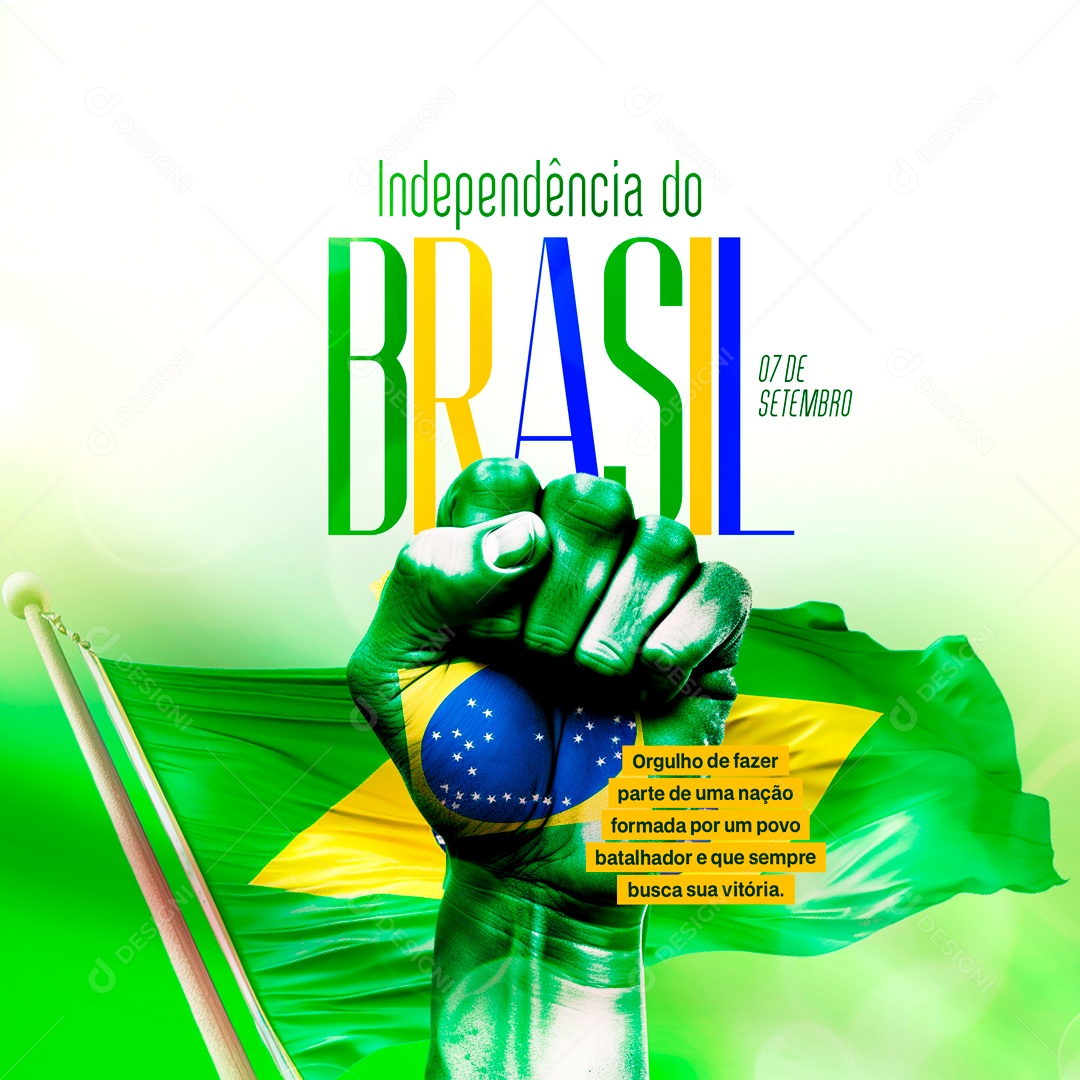 Social Media 07 De Setembro Independência Do Brasil PSD Editável