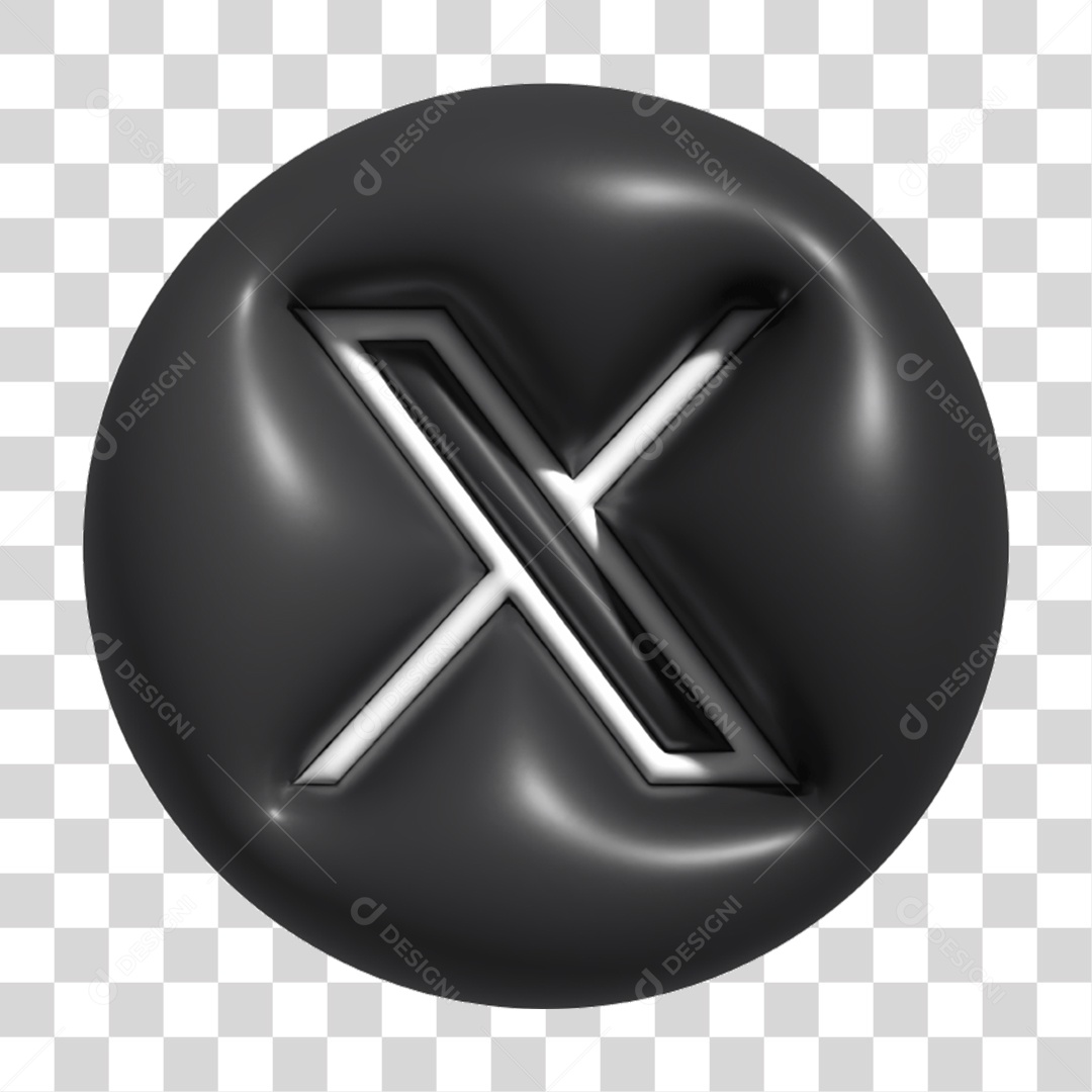 Logo Símbolo Twitter X PNG Transparente