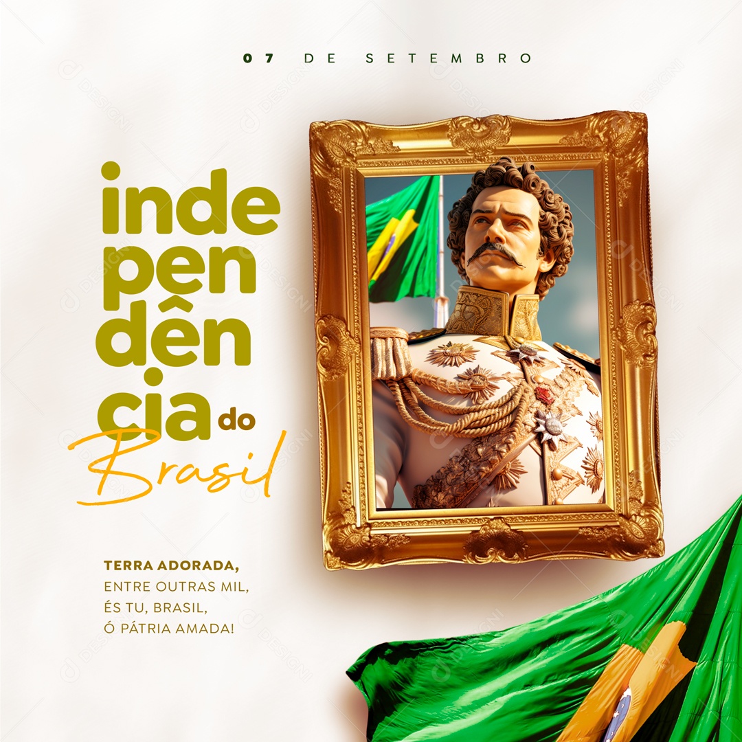 Social Media Terra Adorada Independência Do Brasil PSD Editávle