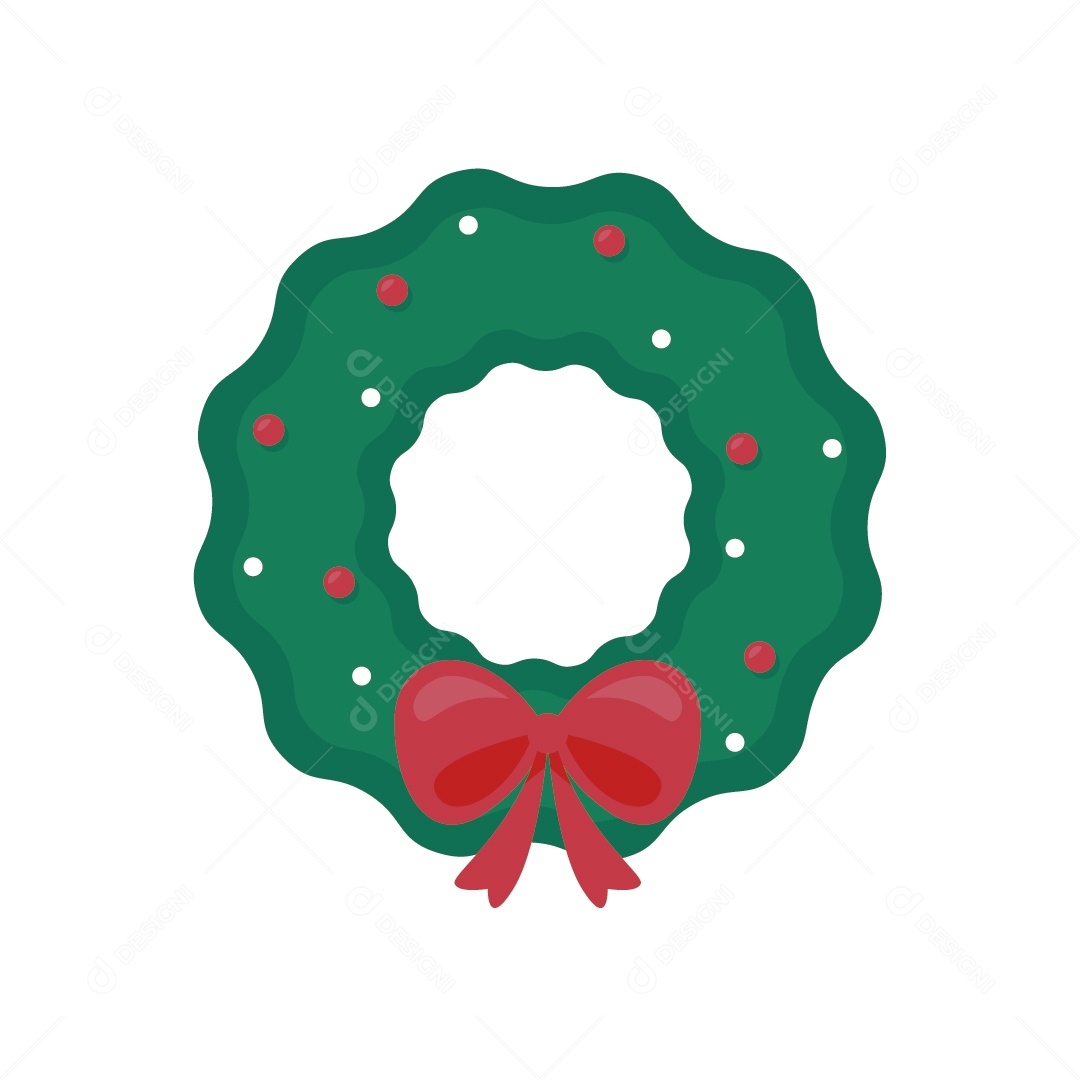 Guirlanda de Decoração de Natal Ilustração Vetor EPS