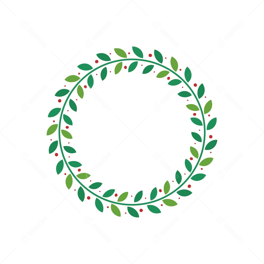 Guirlanda de Decoração de Natal Ilustração Vetor EPS