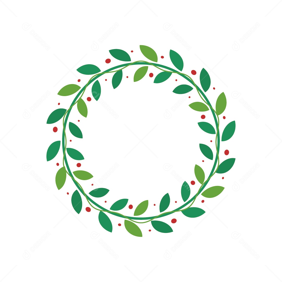 Guirlanda de Decoração de Natal Ilustração Vetor EPS