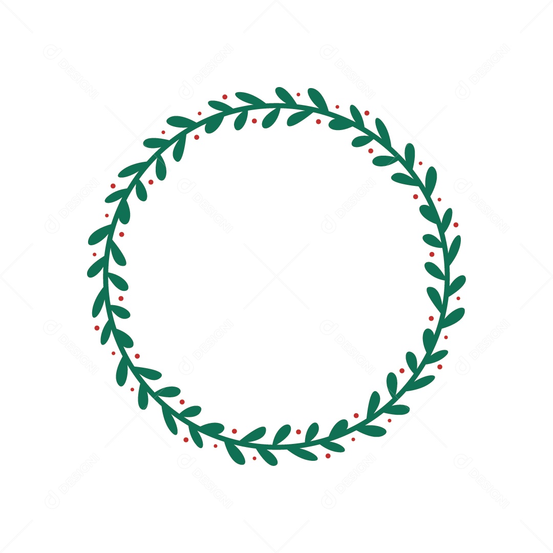 Guirlanda de Decoração de Natal Ilustração Vetor EPS