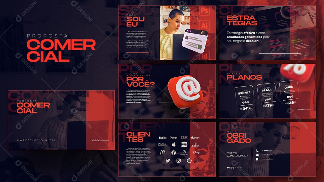 Proposta Comercial Marketing Digital PSD Editável