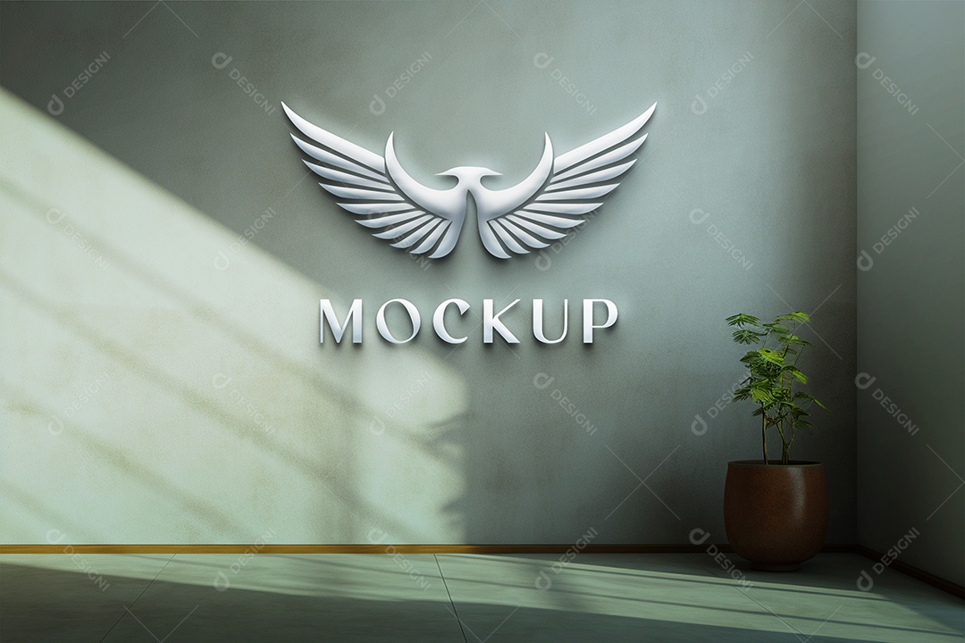 Modelo Logo de Empresa Mockup PSD Editável