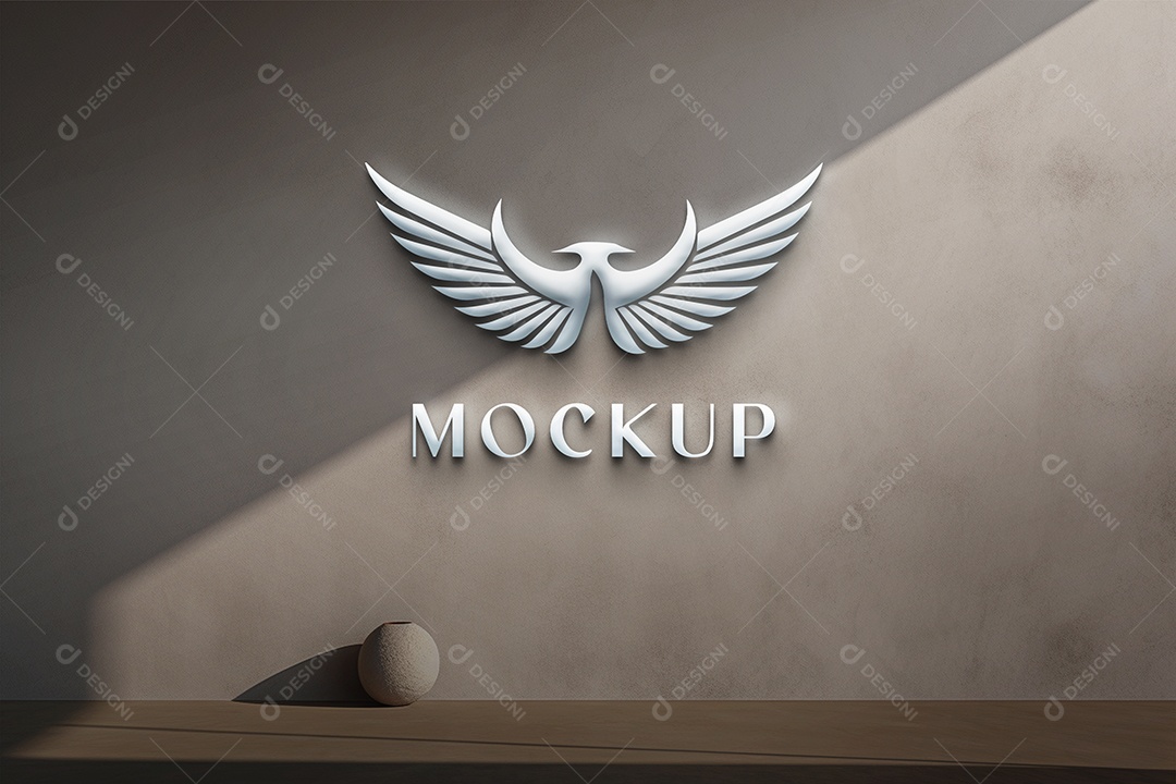Modelo Logo de Empresa Mockup PSD Editável