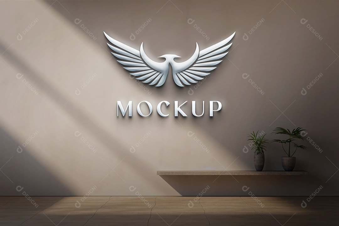 Modelo Logo de Empresa Mockup PSD Editável