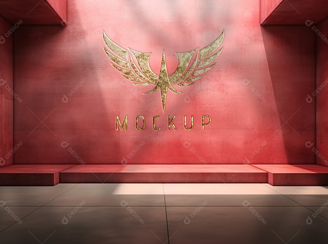 Modelo Logo de Empresa Mockup PSD Editável