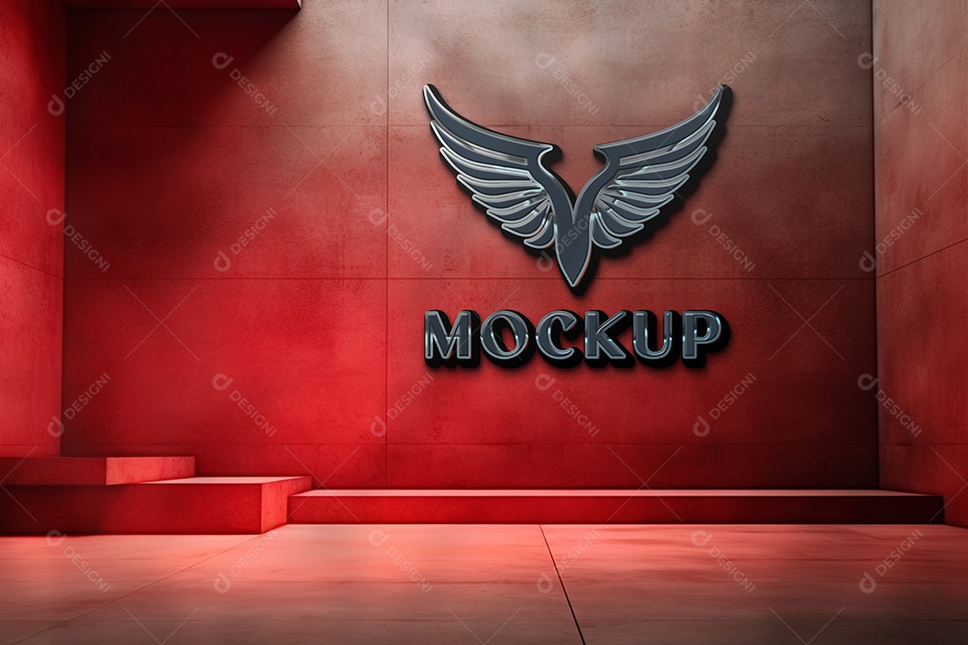 Modelo Logo de Empresa Mockup PSD Editável