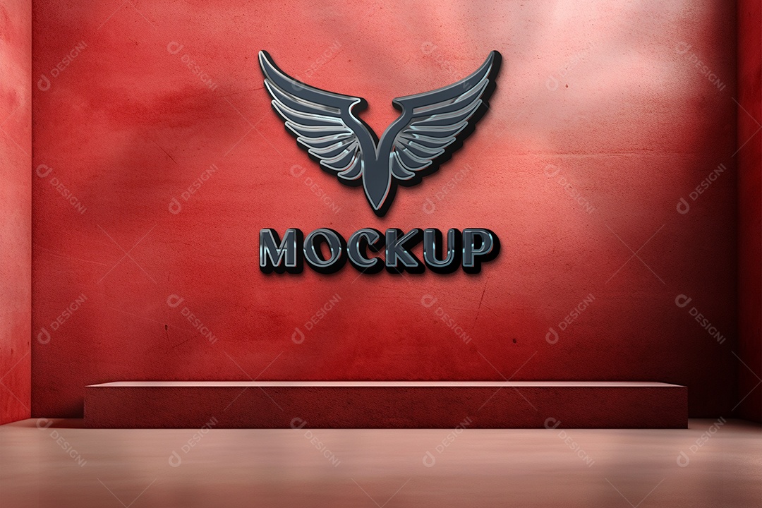 Modelo Logo de Empresa Mockup PSD Editável