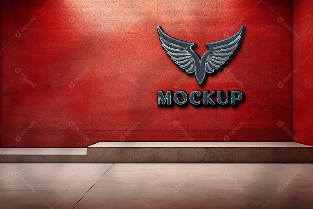 Modelo Logo de Empresa Mockup PSD Editável