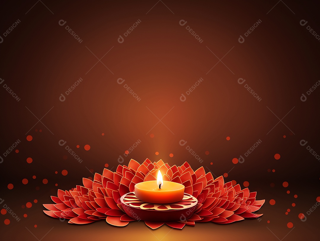 Feliz festival de Diwali de fundo de celebração de férias de luzes, design de ilustração