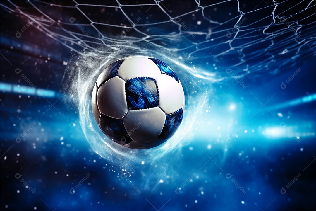 Bola de futebol sobre campo