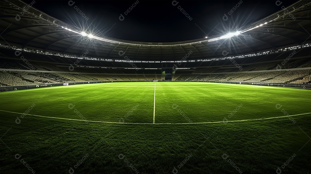 Imagem realista de campo de futebol