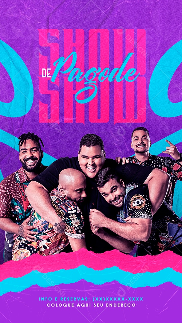 Flyer Story Show De Pagode Social Media PSD Editável