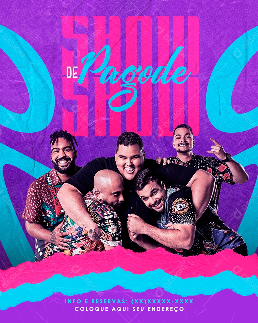 Flyer Feed Show De Pagode Social Media PSD Editável