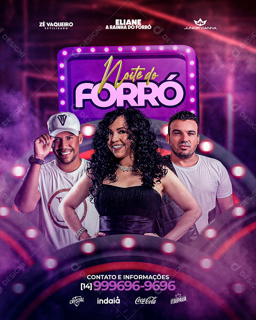 Flyer Feed Noite De Forró Social Media PSD Editável