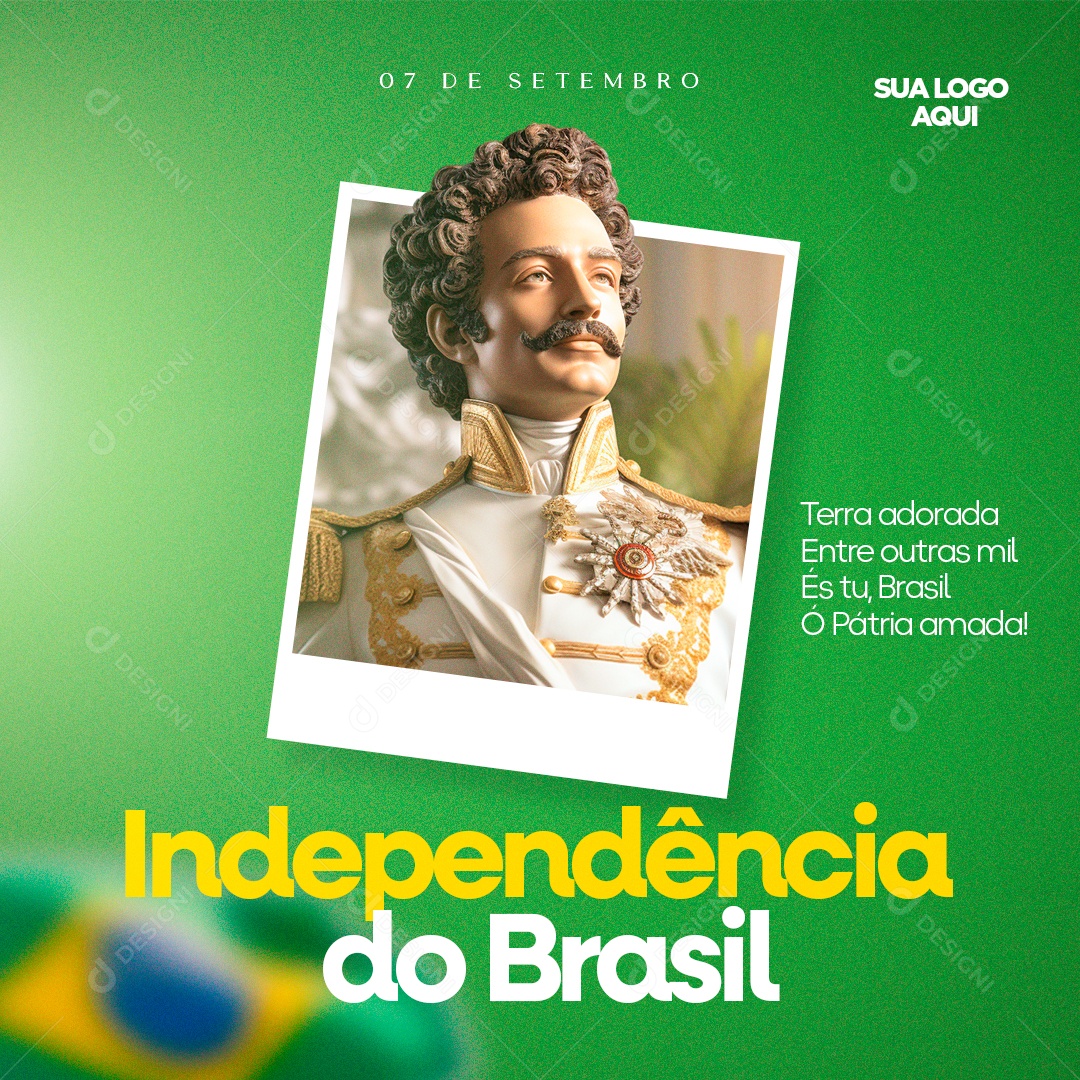 Social Media 07 De Setembro Independência Do Brasil PSD Editável