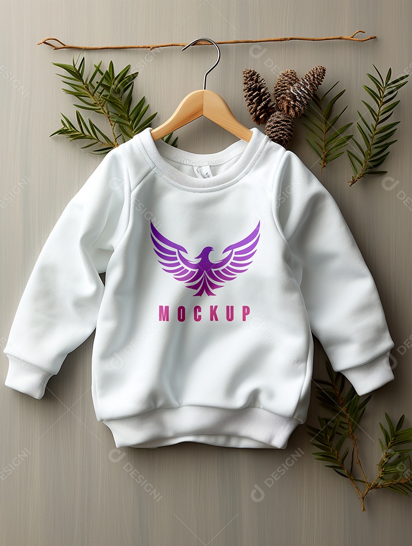 Mockup Moletom Infantil PSD Editável