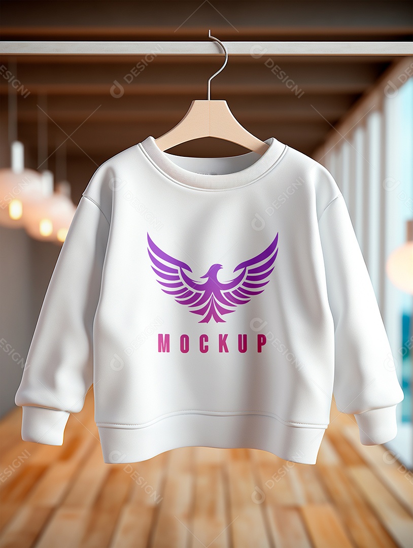 Mockup Moletom de Bebê PSD Editável