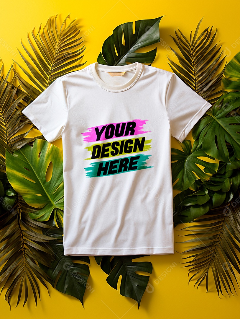 Mockup de Camiseta Masculina PSD Editável