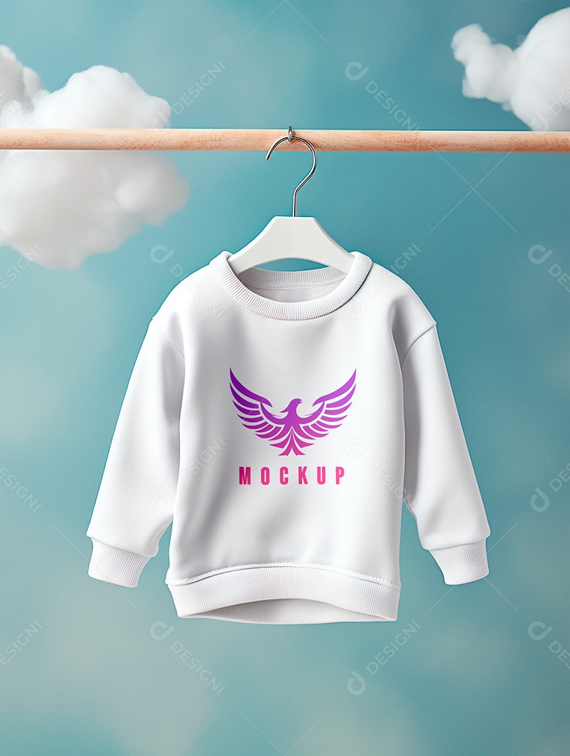 Mockup Moletom de Bebê PSD Editável