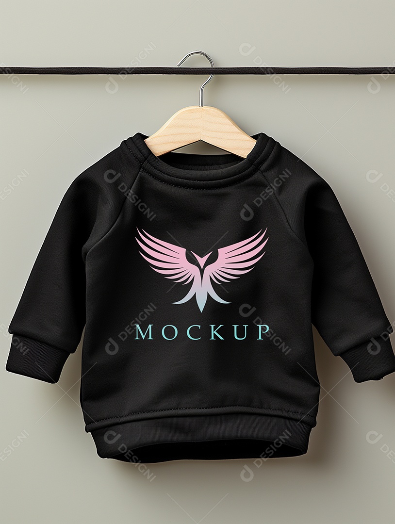 Mockup Moletom de Bebê PSD Editável