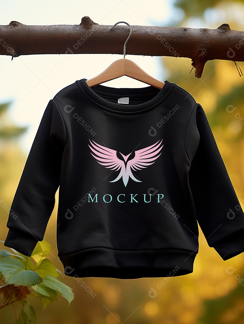 Mockup Moletom de Bebê PSD Editável