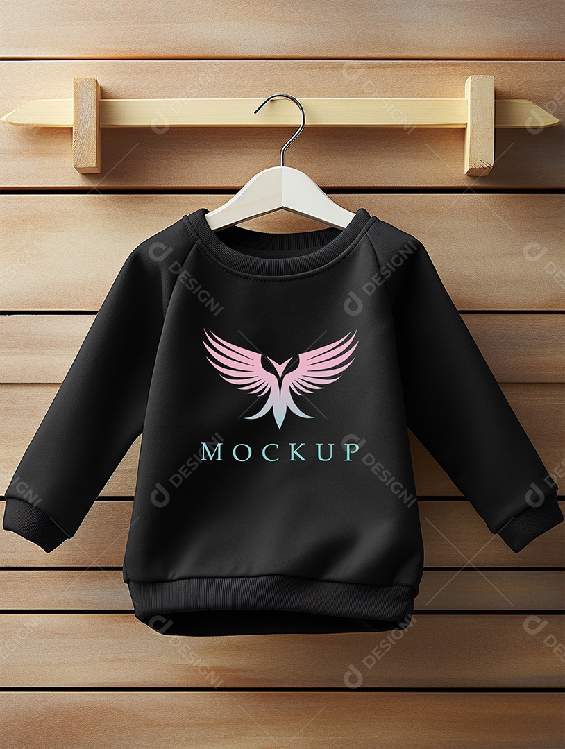 Mockup Moletom de Bebê PSD Editável