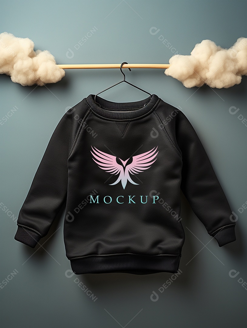 Mockup Moletom de Bebê PSD Editável