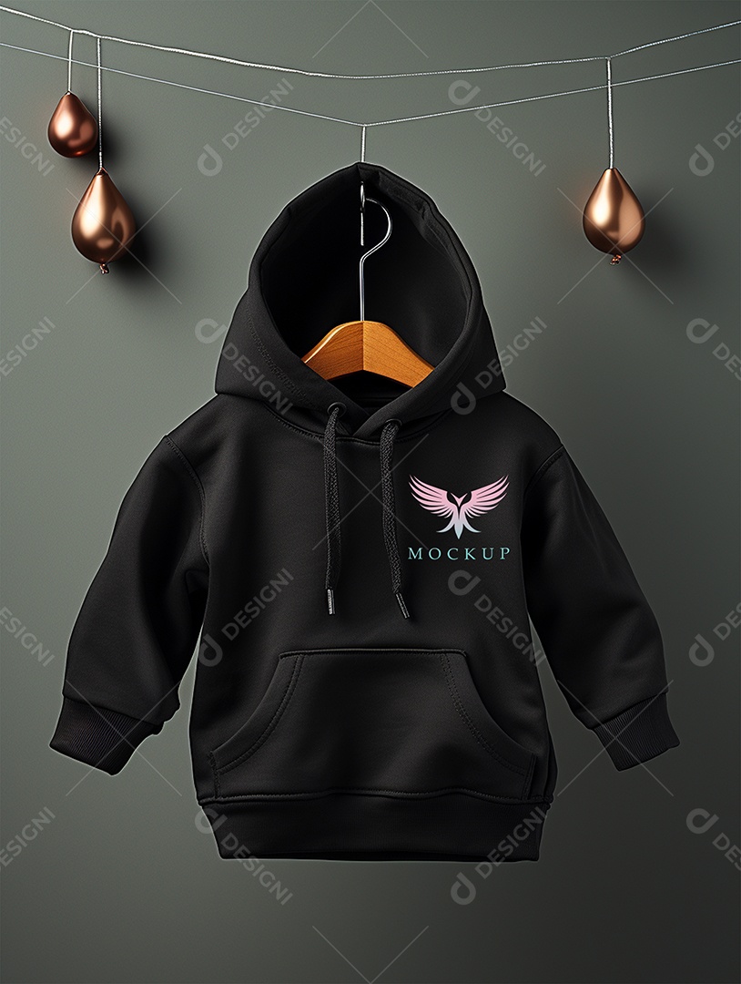 Mockup Moletom de Bebê PSD Editável