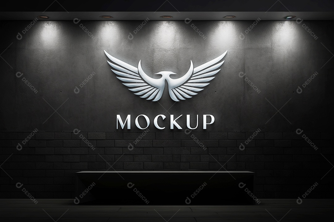 Modelo Logo de Empresa Mockup PSD Editável