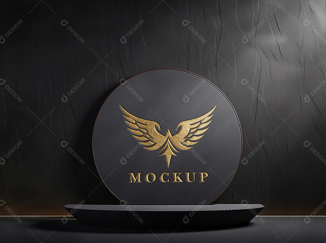 Modelo Logo de Empresa Mockup PSD Editável