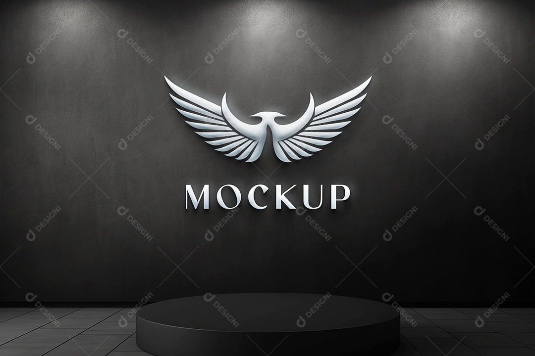 Modelo Logo de Empresa Mockup PSD Editável