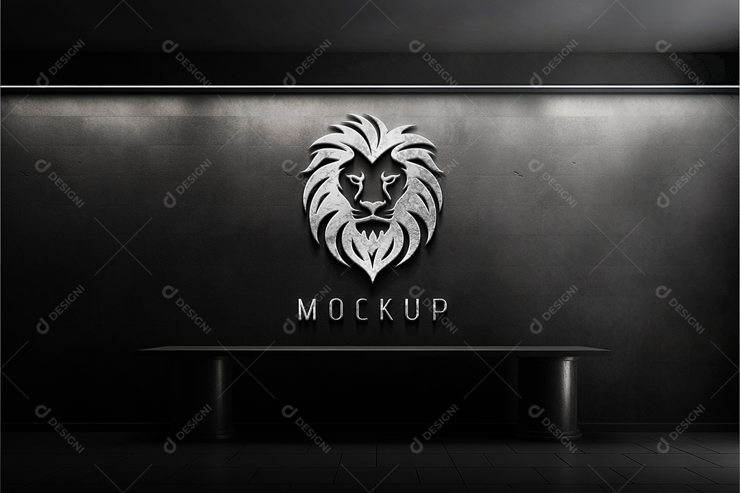 Modelo Logo de Empresa Mockup PSD Editável