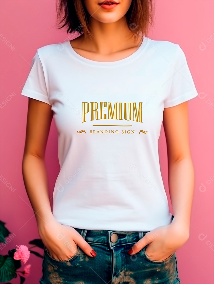 Mockup de Feminina PSD Editável