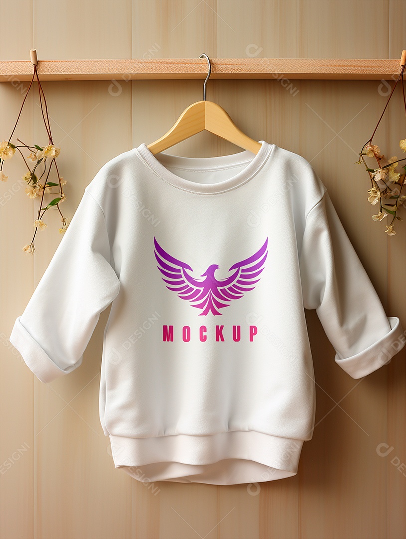 Mockup Moletom de Bebê PSD Editável
