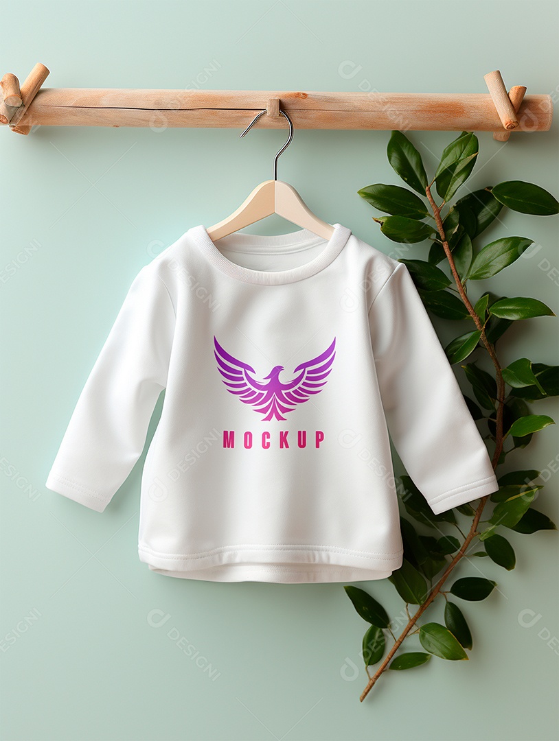 Mockup Moletom de Bebê PSD Editável