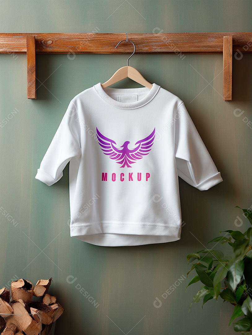 Mockup Moletom de Bebê PSD Editável