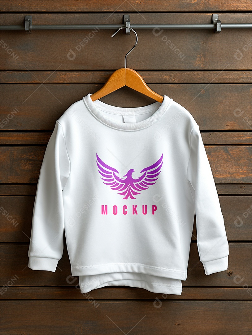 Mockup Moletom de Bebê PSD Editável