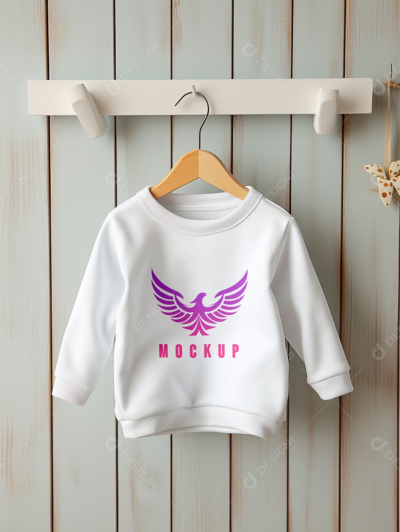 Mockup Moletom de Bebê PSD Editável