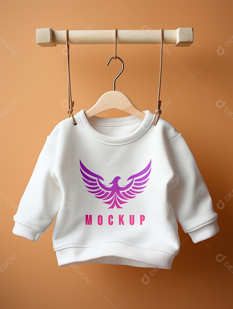 Mockup Moletom de Bebê PSD Editável