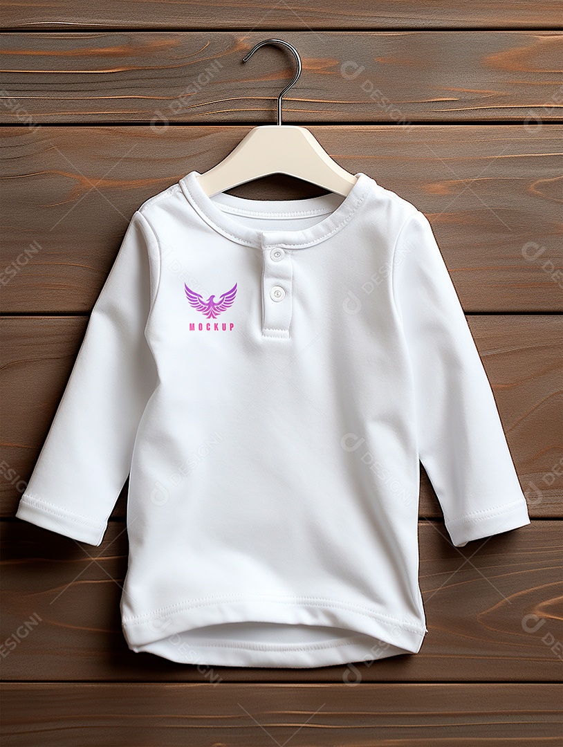 Mockup Moletom de Bebê PSD Editável
